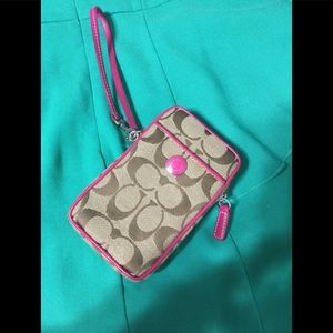 Coach camera case wristlet